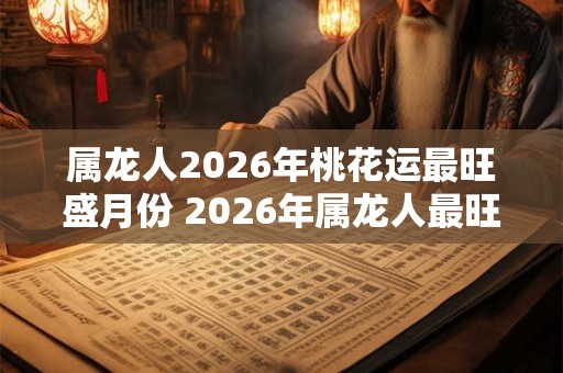 属龙人2026年桃花运最旺盛月份 2026年属龙人最旺桃花月是什么