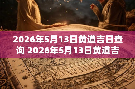 2026年5月13日黄道吉日查询 2026年5月13日黄道吉日是什么 2026年5月13日黄道吉日查询 2026年5月13日黄道吉日是什么