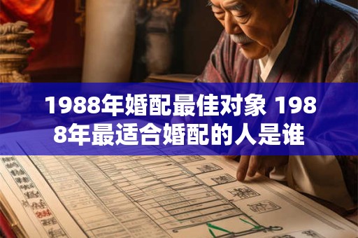 1988年婚配最佳对象 1988年最适合婚配的人是谁