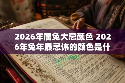 2026年属兔大忌颜色 2026年兔年最忌讳的颜色是什么 2026年属兔大忌颜色 2026年兔年最忌讳的颜色是什么