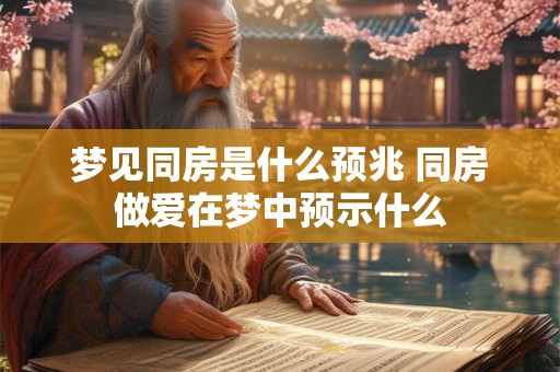 梦见同房是什么预兆 同房做爱在梦中预示什么 梦见同房是什么预兆 同房做爱在梦中预示什么