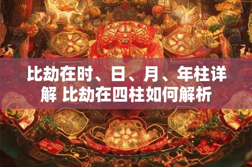 比劫在时、日、月、年柱详解 比劫在四柱如何解析 比劫在时、日、月、年柱详解 比劫在四柱如何解析