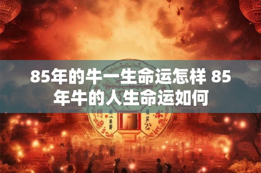 85年的牛一生命运怎样 85年牛的人生命运如何 85年的牛一生命运怎样 85年牛的人生命运如何