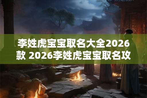 李姓虎宝宝取名大全2026款 2026李姓虎宝宝取名攻略 李姓虎宝宝取名大全2026款 2026李姓虎宝宝取名攻略