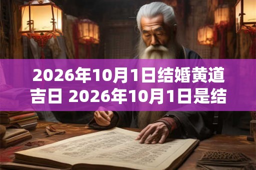 2026年10月1日结婚黄道吉日 2026年10月1日是结婚的黄道吉日吗 2026年10月1日结婚黄道吉日 2026年10月1日是结婚的黄道吉日吗