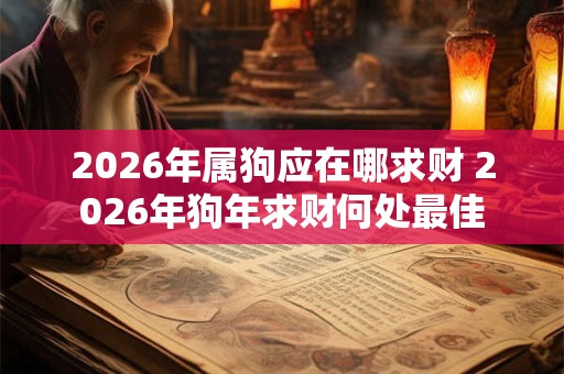 2026年属狗应在哪求财 2026年狗年求财何处最佳 2026年属狗应在哪求财 2026年狗年求财何处最佳