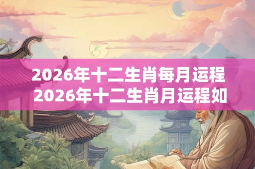 2026年十二生肖每月运程 2026年十二生肖月运程如何 2026年十二生肖每月运程 2026年十二生肖月运程如何