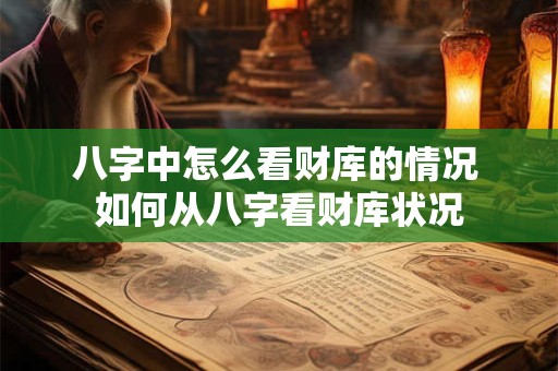八字中怎么看财库的情况 如何从八字看财库状况