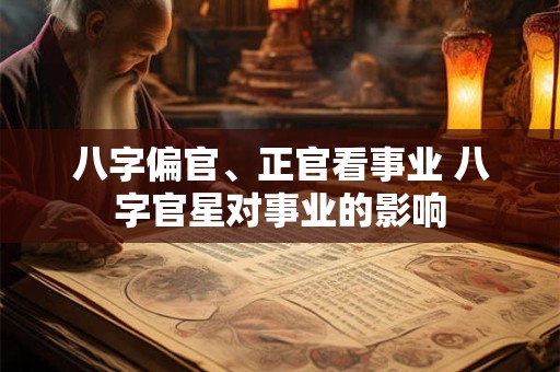 八字偏官、正官看事业 八字官星对事业的影响 八字偏官、正官看事业 八字官星对事业的影响