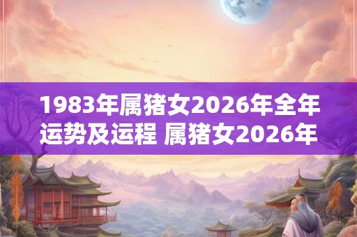 1983年属猪女2026年全年运势及运程 属猪女2026年运势如何 1983年属猪女2026年全年运势及运程 属猪女2026年运势如何