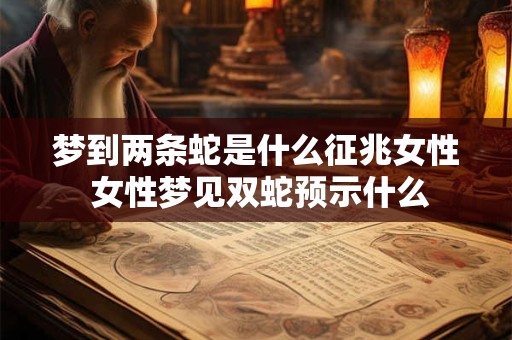 梦到两条蛇是什么征兆女性 女性梦见双蛇预示什么 梦到两条蛇是什么征兆女性 女性梦见双蛇预示什么