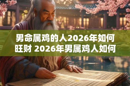 男命属鸡的人2026年如何旺财 2026年男属鸡人如何财运亨通