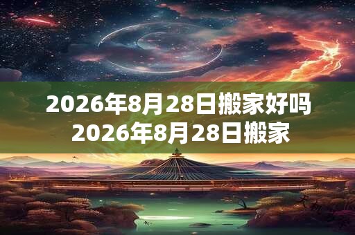 2026年8月28日搬家好吗 2026年8月28日搬家