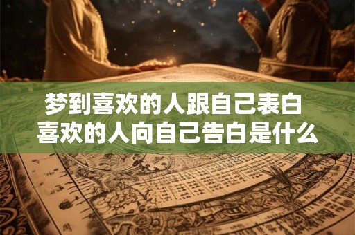 梦到喜欢的人跟自己表白 喜欢的人向自己告白是什么意思 梦到喜欢的人跟自己表白 喜欢的人向自己告白是什么意思