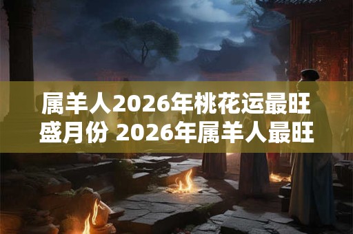 属羊人2026年桃花运最旺盛月份 2026年属羊人最旺桃花月是哪个