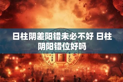 日柱阴差阳错未必不好 日柱阴阳错位好吗