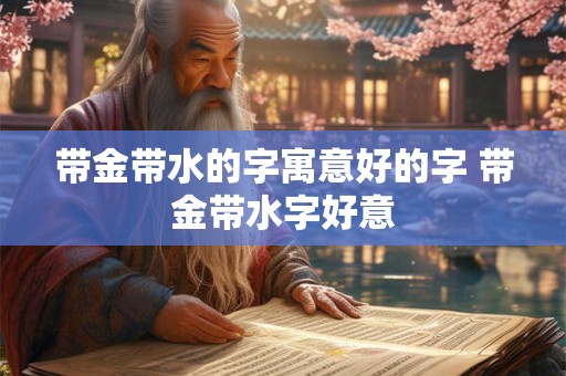 带金带水的字寓意好的字 带金带水字好意 带金带水的字寓意好的字 带金带水字好意