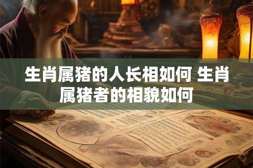 生肖属猪的人长相如何 生肖属猪者的相貌如何