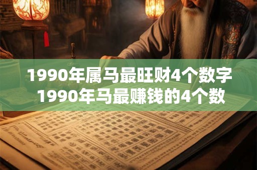 1990年属马最旺财4个数字 1990年马最赚钱的4个数字 1990年属马最旺财4个数字 1990年马最赚钱的4个数字