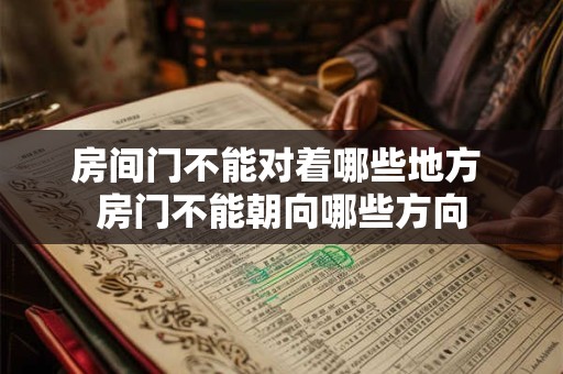 房间门不能对着哪些地方 房门不能朝向哪些方向 房间门不能对着哪些地方 房门不能朝向哪些方向