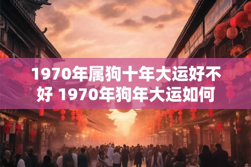 1970年属狗十年大运好不好 1970年狗年大运如何