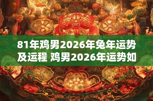 81年鸡男2026年兔年运势及运程 鸡男2026年运势如何 81年鸡男2026年兔年运势及运程 鸡男2026年运势如何