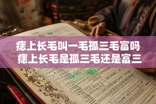 痣上长毛叫一毛孤三毛富吗 痣上长毛是孤三毛还是富三毛