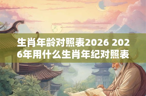 生肖年龄对照表2026 2026年用什么生肖年纪对照表 生肖年龄对照表2026 2026年用什么生肖年纪对照表