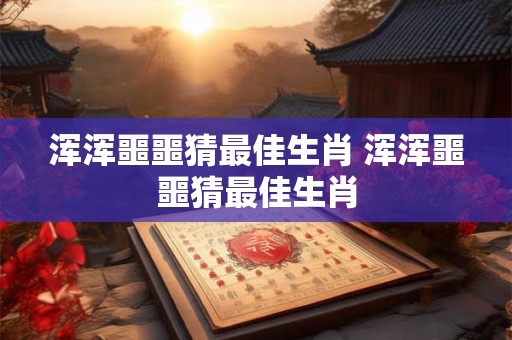 浑浑噩噩猜最佳生肖 浑浑噩噩猜最佳生肖 浑浑噩噩猜最佳生肖 浑浑噩噩猜最佳生肖