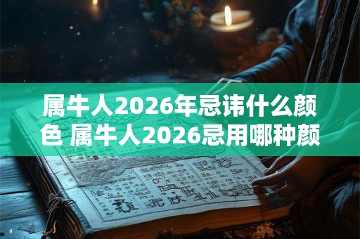 属牛人2026年忌讳什么颜色 属牛人2026忌用哪种颜色 属牛人2026年忌讳什么颜色 属牛人2026忌用哪种颜色