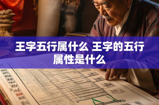 王字五行属什么 王字的五行属性是什么 王字五行属什么 王字的五行属性是什么