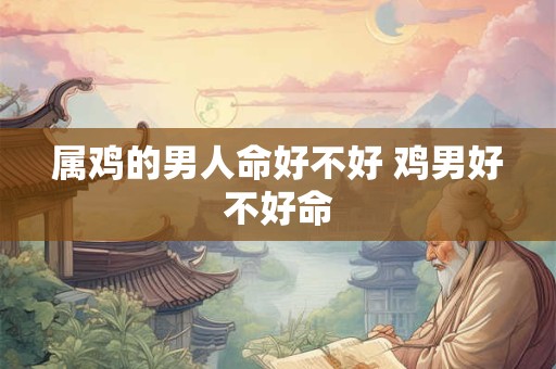 属鸡的男人命好不好 鸡男好不好命