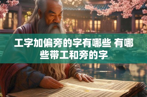 工字加偏旁的字有哪些 有哪些带工和旁的字 工字加偏旁的字有哪些 有哪些带工和旁的字