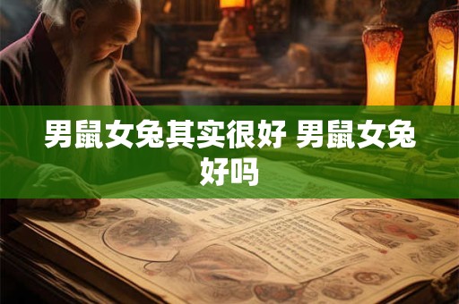 男鼠女兔其实很好 男鼠女兔好吗 男鼠女兔其实很好 男鼠女兔好吗