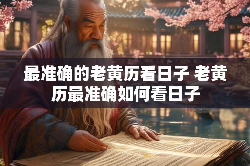 最准确的老黄历看日子 老黄历最准确如何看日子 最准确的老黄历看日子 老黄历最准确如何看日子