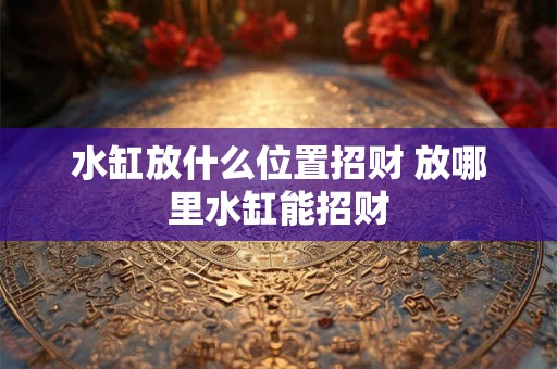 水缸放什么位置招财 放哪里水缸能招财