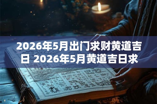 2026年5月出门求财黄道吉日 2026年5月黄道吉日求财 2026年5月出门求财黄道吉日 2026年5月黄道吉日求财
