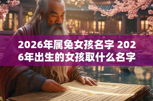2026年属兔女孩名字 2026年出生的女孩取什么名字好 2026年属兔女孩名字 2026年出生的女孩取什么名字好