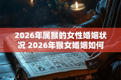 2026年属猴的女性婚姻状况 2026年猴女婚姻如何