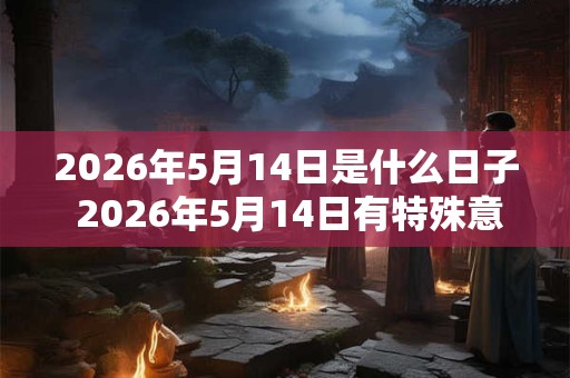 2026年5月14日是什么日子 2026年5月14日有特殊意义吗 2026年5月14日是什么日子 2026年5月14日有特殊意义吗