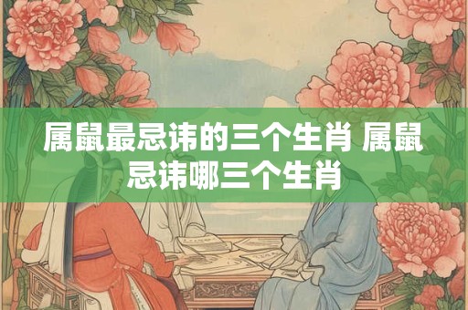 属鼠最忌讳的三个生肖 属鼠忌讳哪三个生肖 属鼠最忌讳的三个生肖 属鼠忌讳哪三个生肖