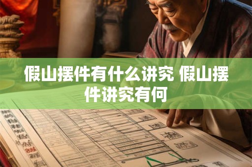 假山摆件有什么讲究 假山摆件讲究有何