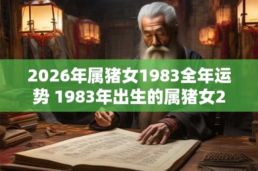 2026年属猪女1983全年运势 1983年出生的属猪女2026全年运势如何 2026年属猪女1983全年运势 1983年出生的属猪女2026全年运势如何