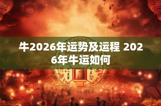 牛2026年运势及运程 2026年牛运如何 牛2026年运势及运程 2026年牛运如何