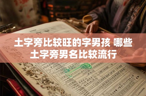 土字旁比较旺的字男孩 哪些土字旁男名比较流行 土字旁比较旺的字男孩 哪些土字旁男名比较流行