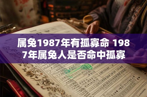 属兔1987年有孤寡命 1987年属兔人是否命中孤寡 属兔1987年有孤寡命 1987年属兔人是否命中孤寡