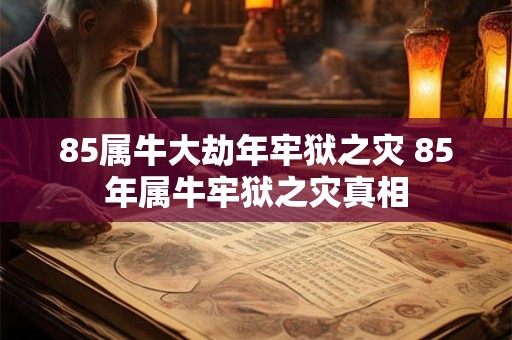 85属牛大劫年牢狱之灾 85年属牛牢狱之灾真相