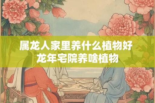 属龙人家里养什么植物好 龙年宅院养啥植物 属龙人家里养什么植物好 龙年宅院养啥植物