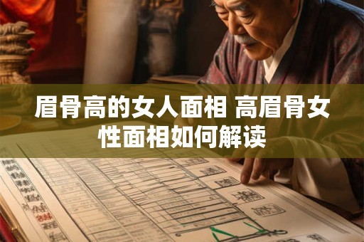 眉骨高的女人面相 高眉骨女性面相如何解读 眉骨高的女人面相 高眉骨女性面相如何解读