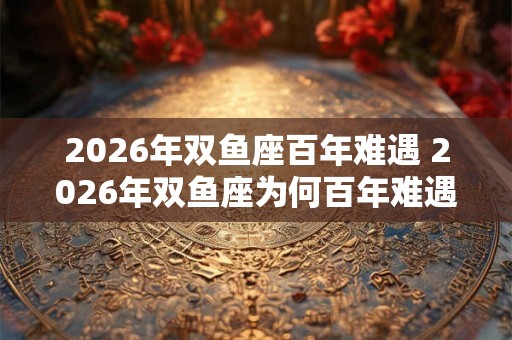 2026年双鱼座百年难遇 2026年双鱼座为何百年难遇 2026年双鱼座百年难遇 2026年双鱼座为何百年难遇